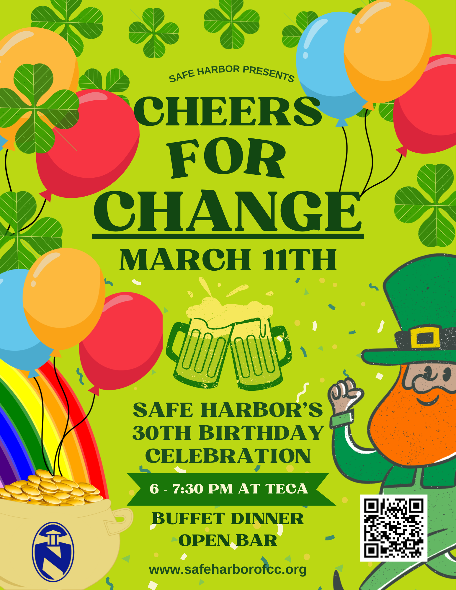 Campaign cover image for Cheers for Change - 30th Birthday Celebration:  Impact Gathering & Annual Campaign Kick-Off