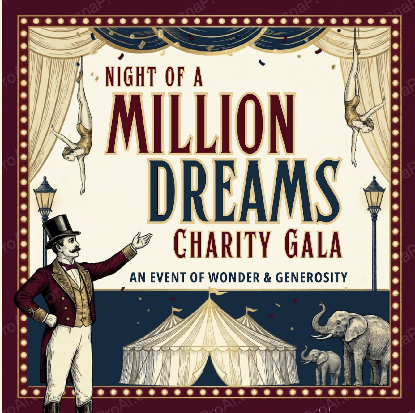 Campaign cover image for A Night in the Arts Presents "A Night of a Million Dreams"