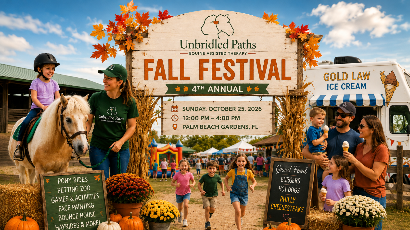 Campaign cover image for 4th Annual Unbridled Paths Fall Festival
