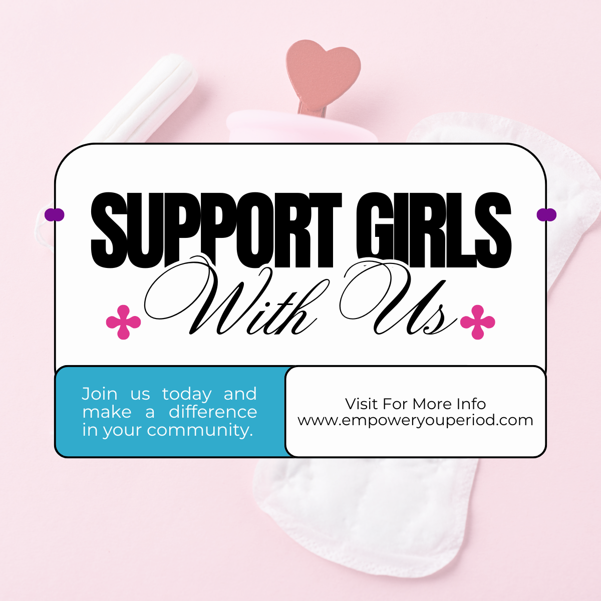 Campaign cover for Dignity Can’t Wait: Support the EmpowHER Period Pantry