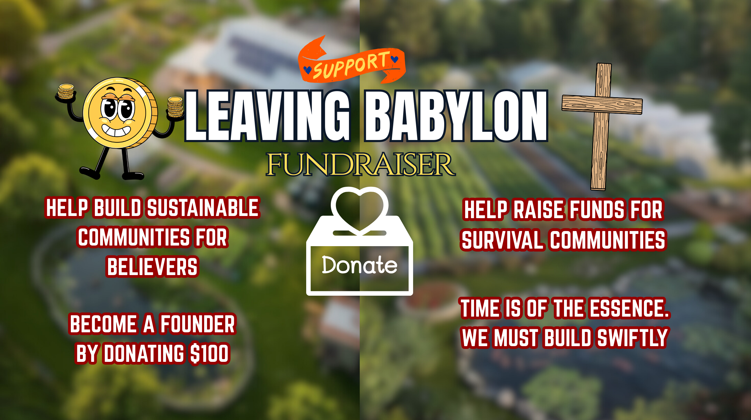 Campaign cover image for Leaving Babylon - Land Acquisition