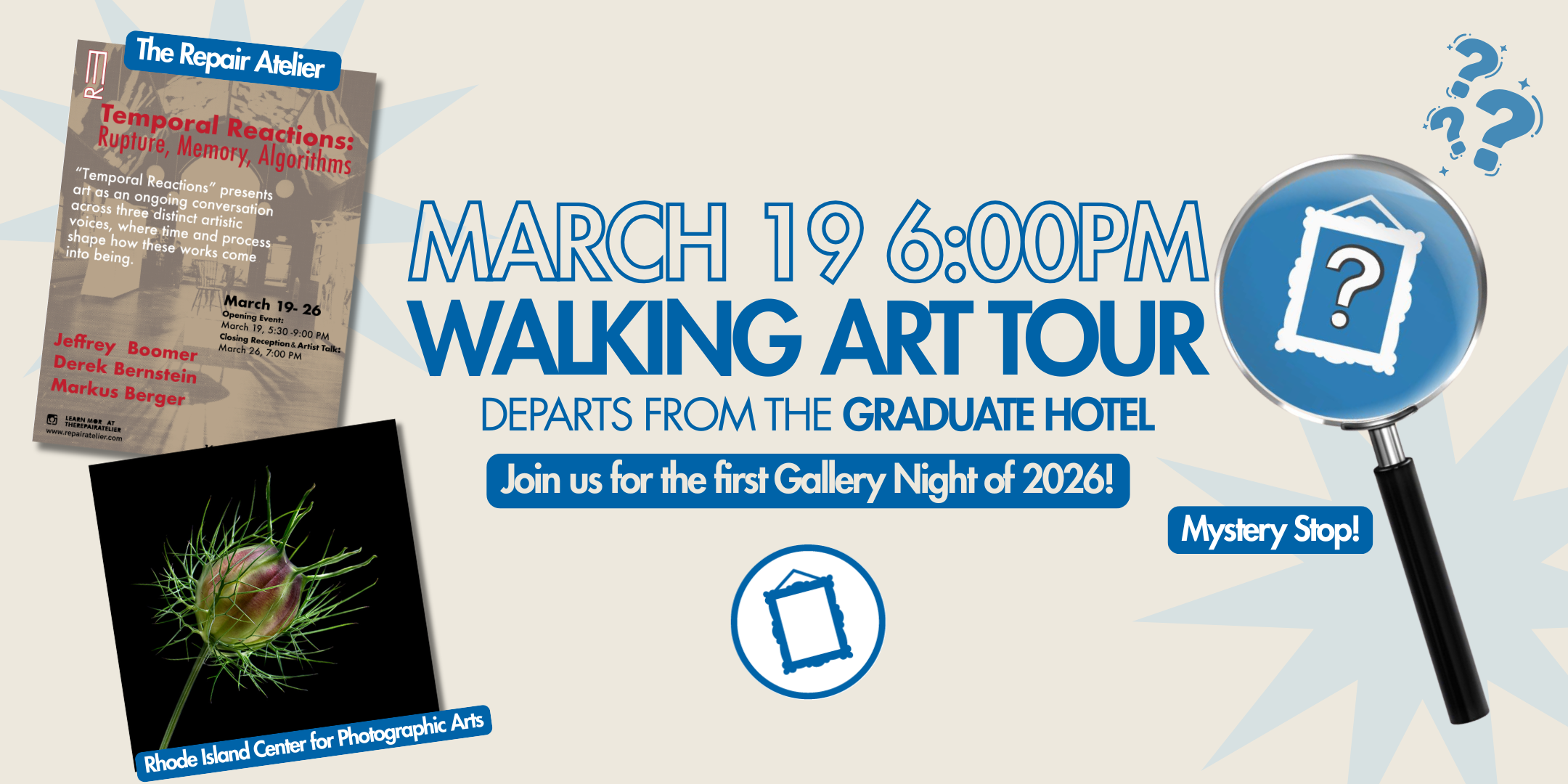 Campaign cover image for Gallery Night 2026 - March 19th 6pm Walking Tour