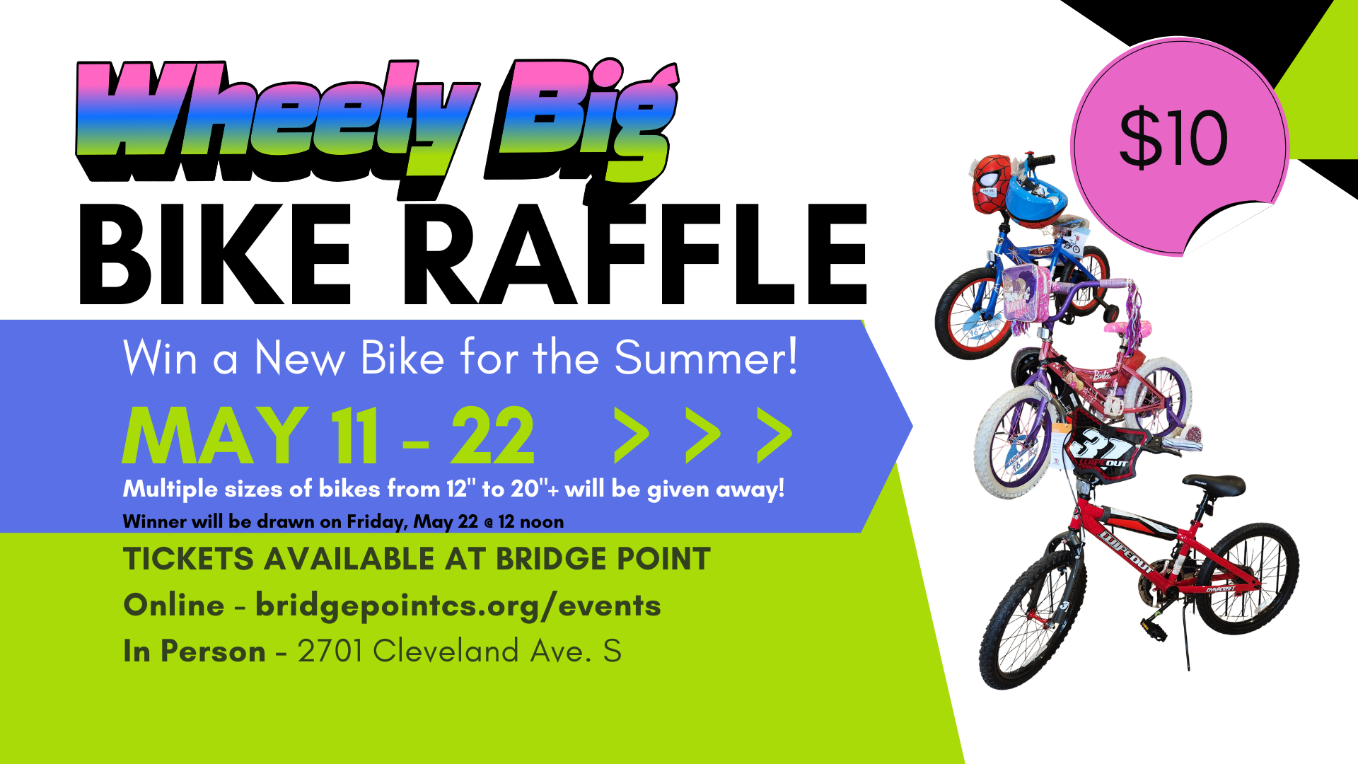 Campaign cover image for Wheely Big Bike Raffle