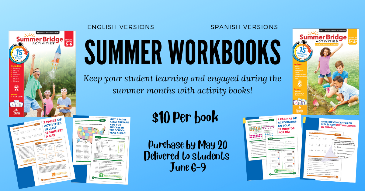 Campaign cover image for 2022 Summer Workbooks