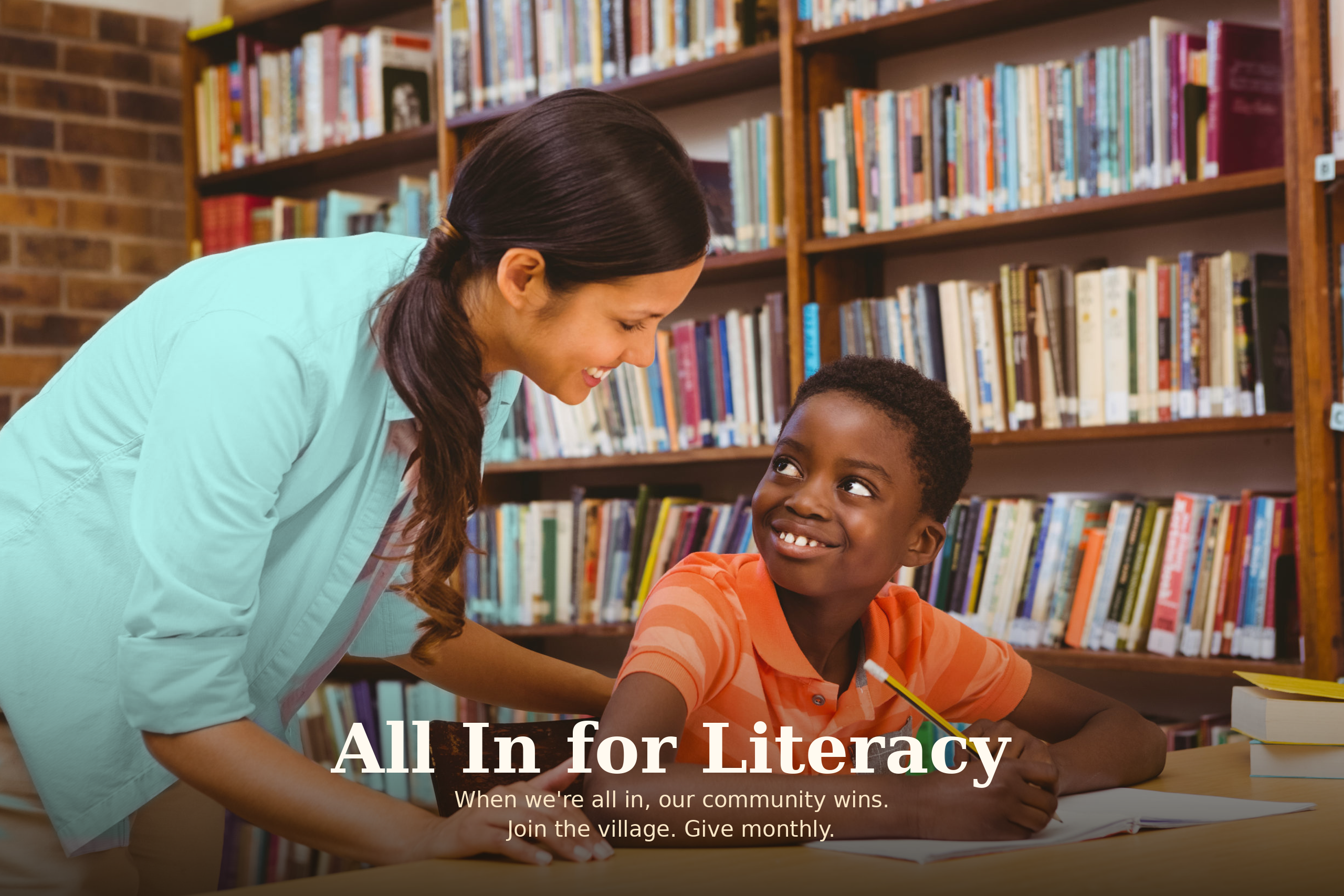 Campaign cover for All In for Literacy
