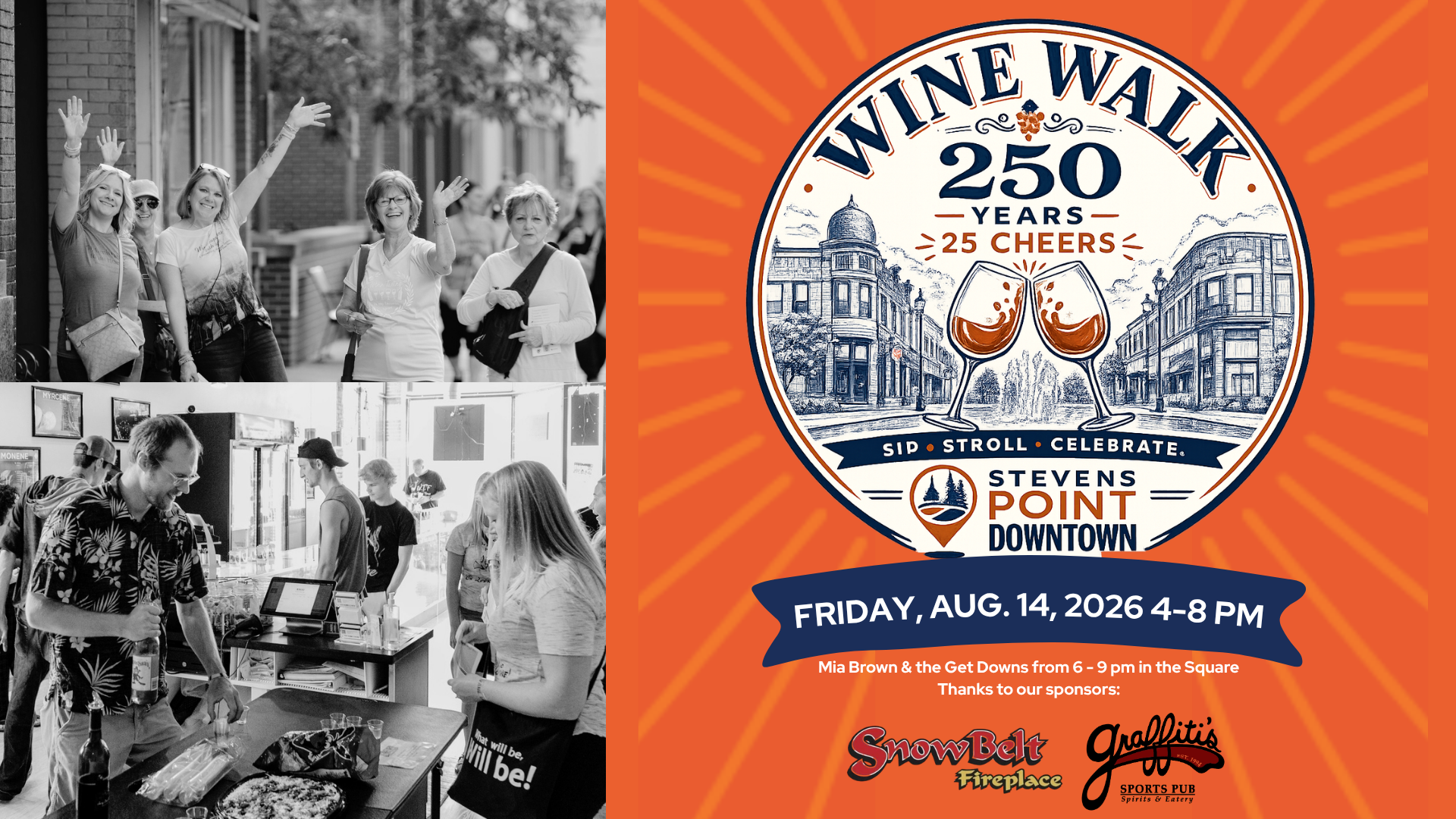 Campaign cover image for Wine Walk 2026 - Stevens Point Downtown