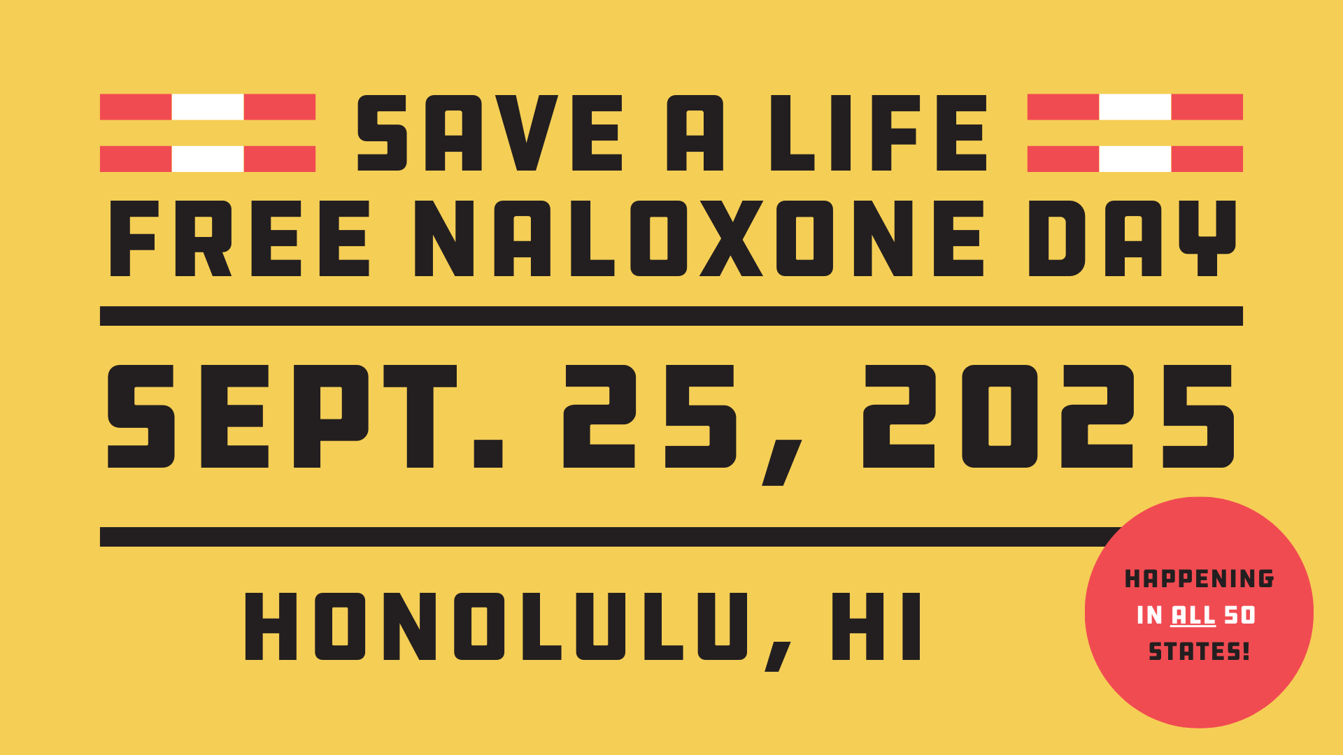 Campaign cover image for Save a Life: Free Naloxone Day