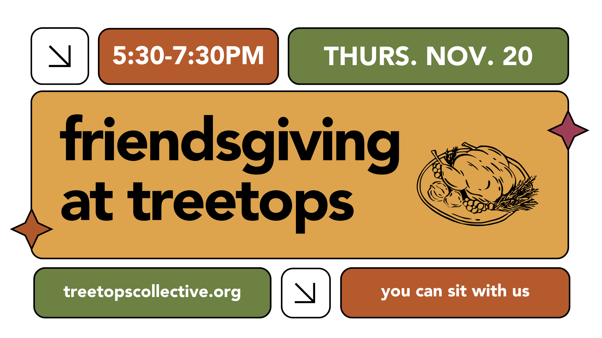 Campaign cover image for Friendsgiving at Treetops 2025