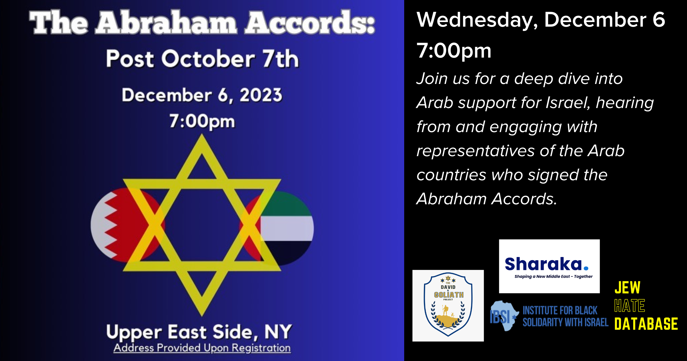 Campaign cover image for The Abraham Accords: Post October 7th