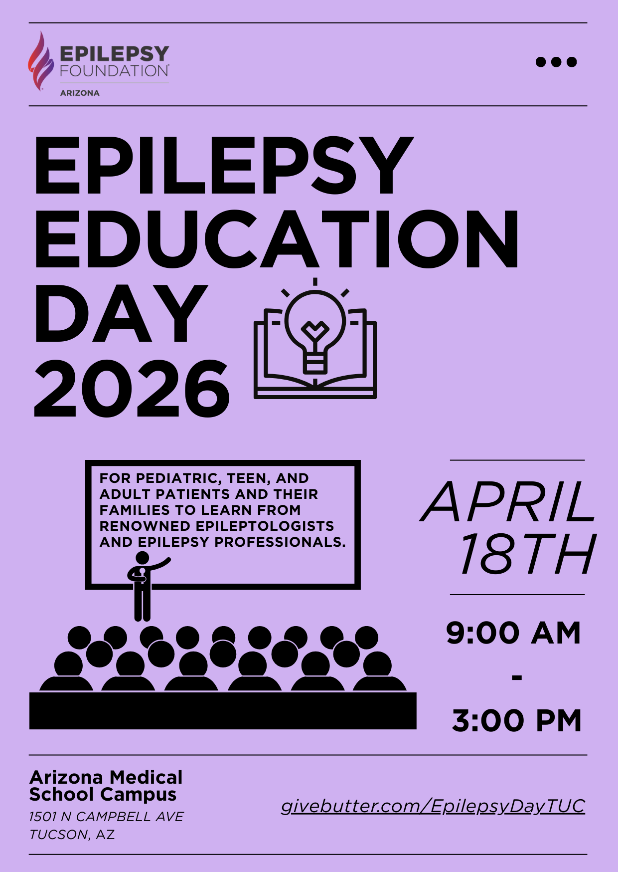 Campaign cover image for AZ Epilepsy Education Day Tucson 2026