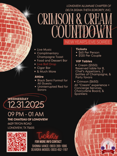 Campaign cover image for Crimson & Cream Countdown: New Years Eve Party