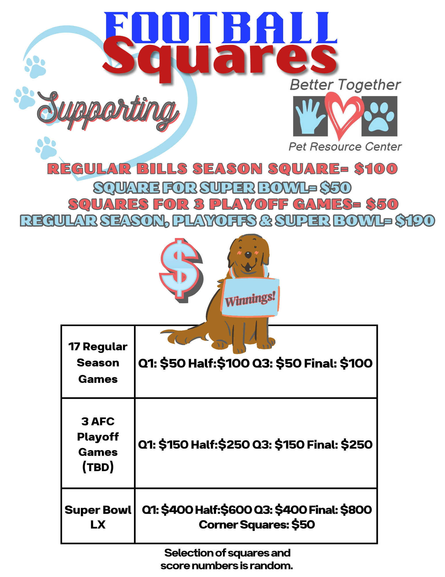 Campaign cover image for FOOTBALL SQUARES!