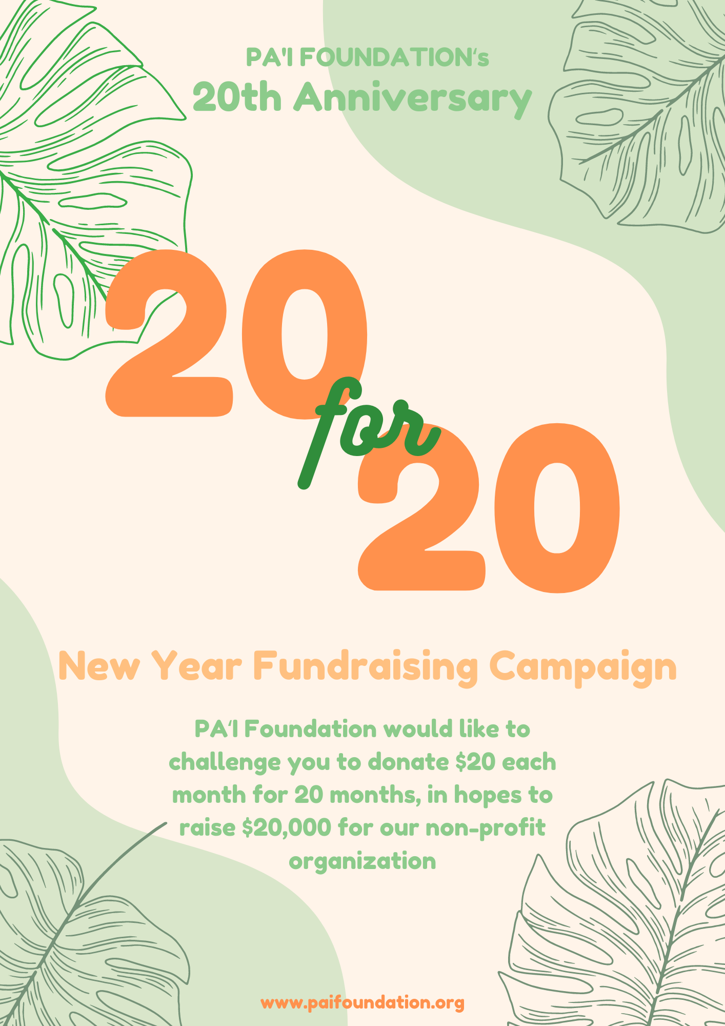 Campaign cover image for 20 for 20