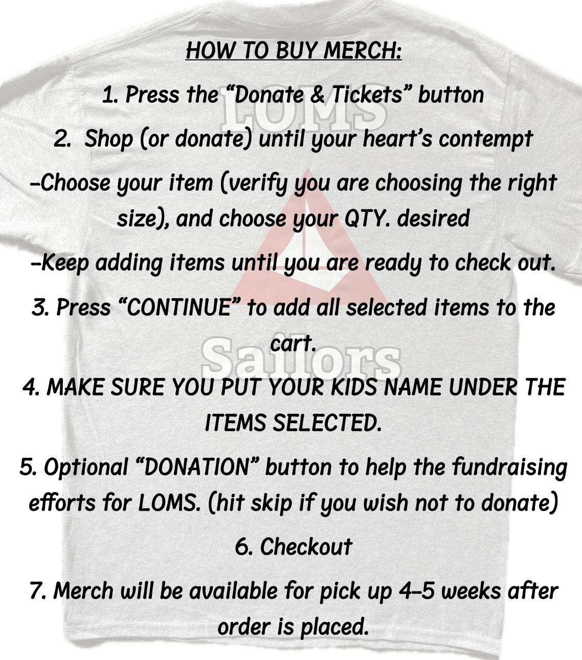 Campaign cover image for Merchandise and Donation Event