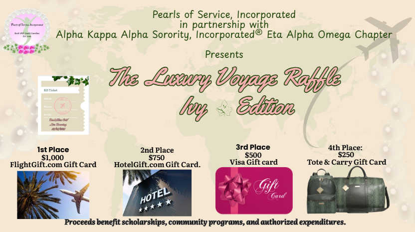 Campaign cover image for The Luxury Voyage Raffle  - Ivy Edition