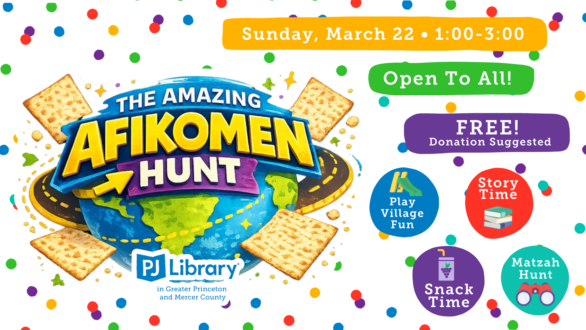 Campaign cover image for The Amazing Afikomen Hunt - A PJ Library Event