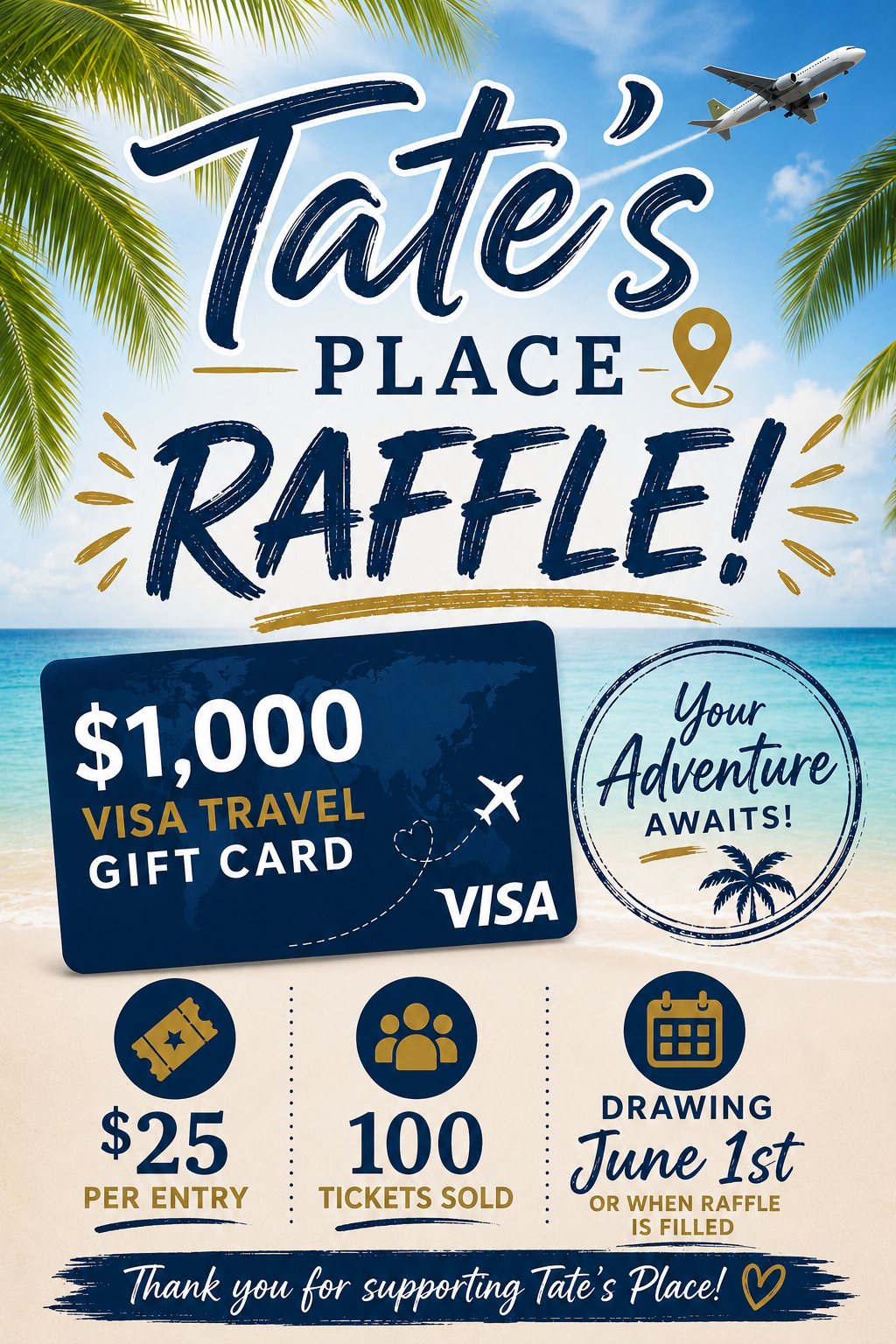 Kick Off Raffle Tates Place Kick Off To Summer Raffle | Tates Place