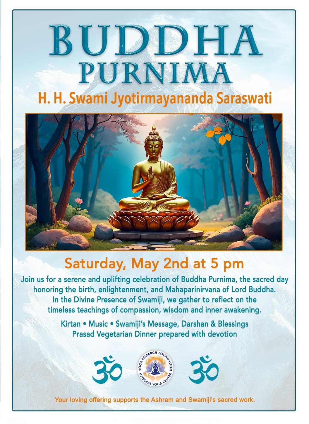 Campaign cover image for Buddha Purnima With Swami Jyotirmayananda