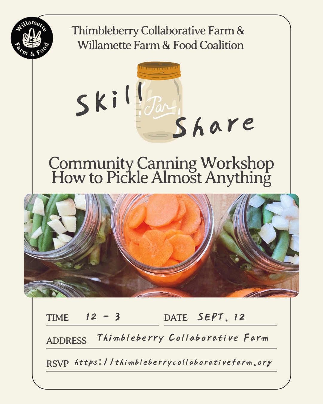 Campaign cover image for Community Canning Workshop: Foundations of Pickling