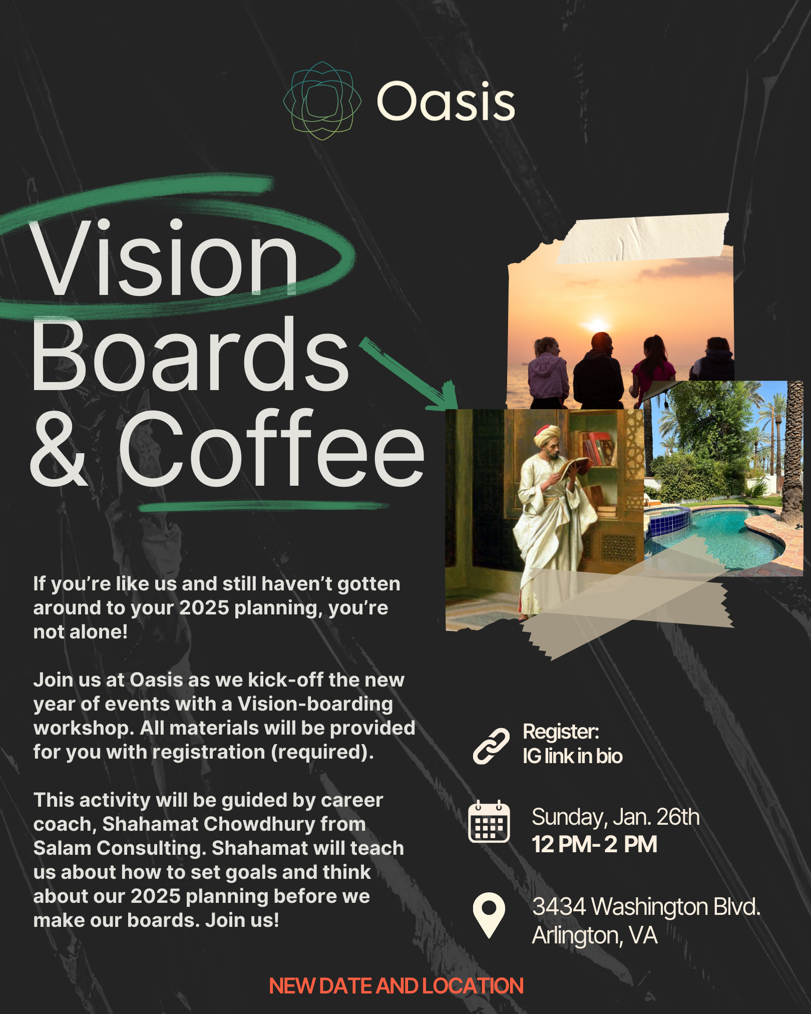 Campaign cover image for NEW LOCATION- Vision Boards & Coffee