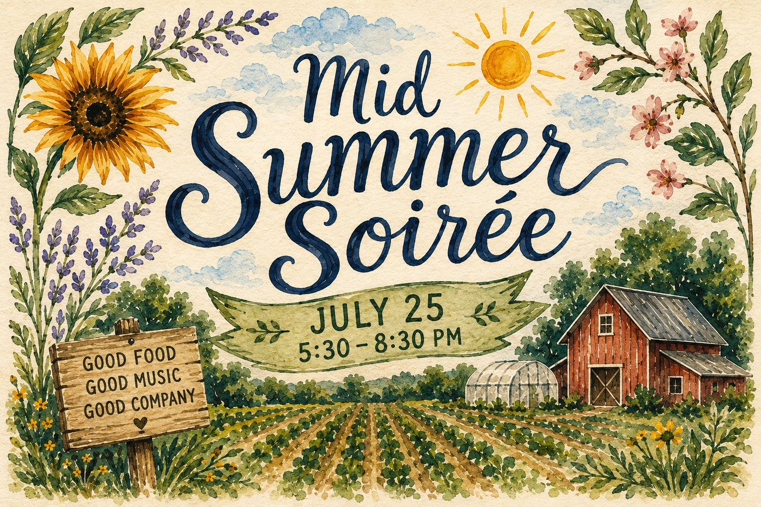Campaign cover image for Mid Summer Soirée 2026