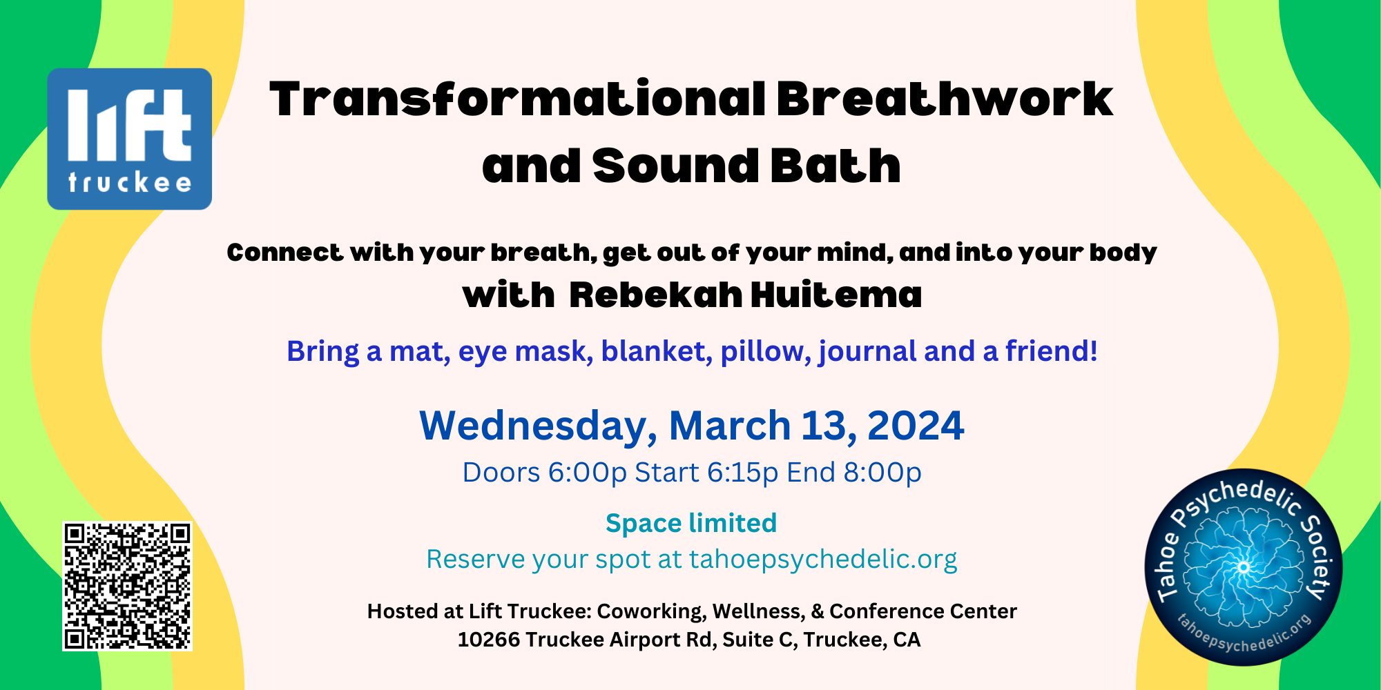 Campaign cover image for Mar 13 - Rebekah Breathwork and Soundbath