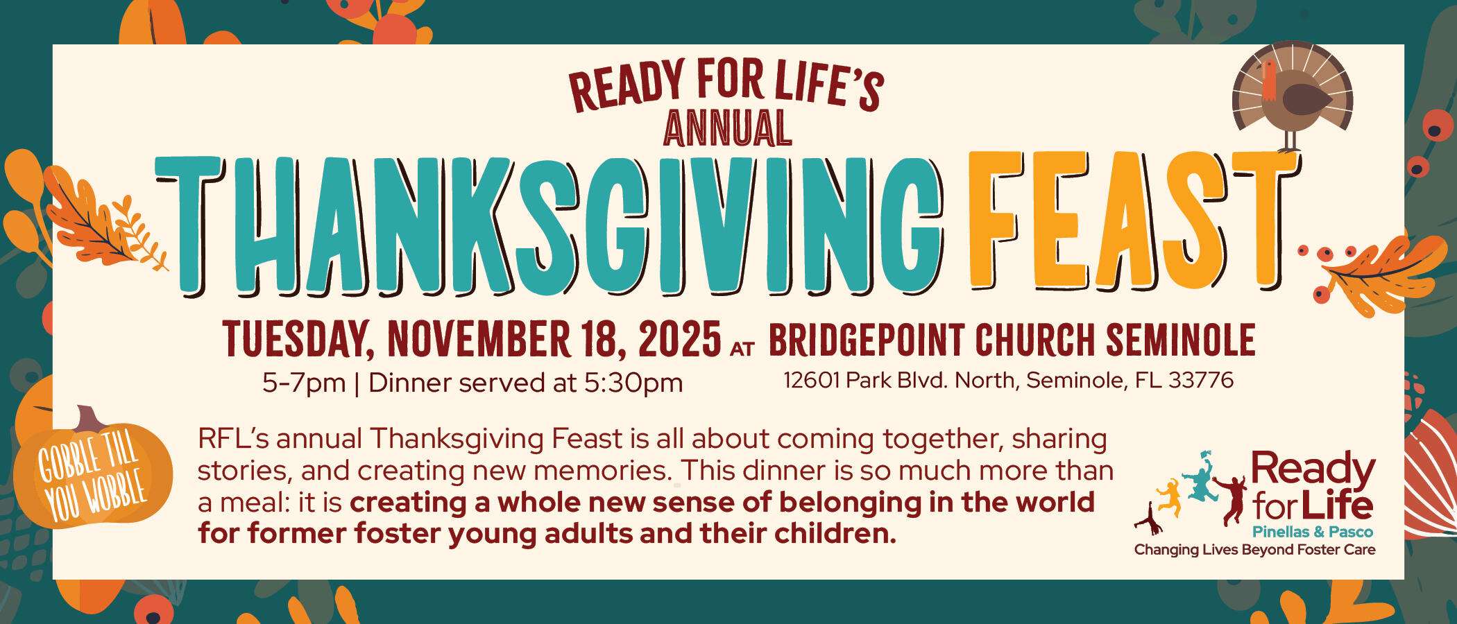 Campaign cover image for 2025 Thanksgiving Feast