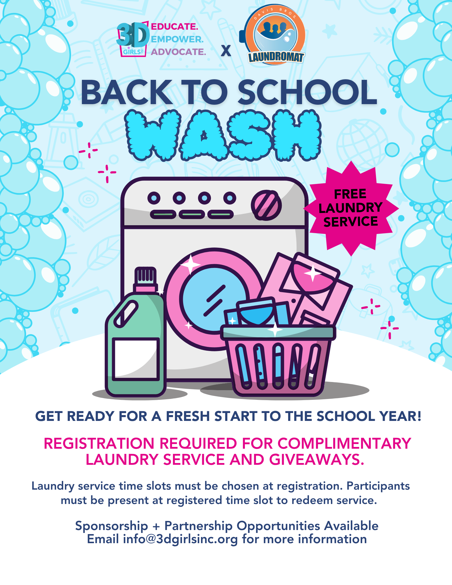 Campaign cover image for 3D Girls | Back to School WASH