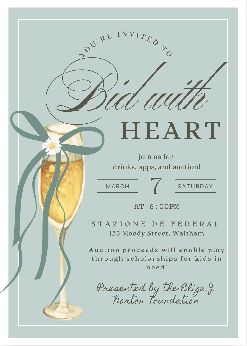 Campaign cover image for Bid with Heart 2026