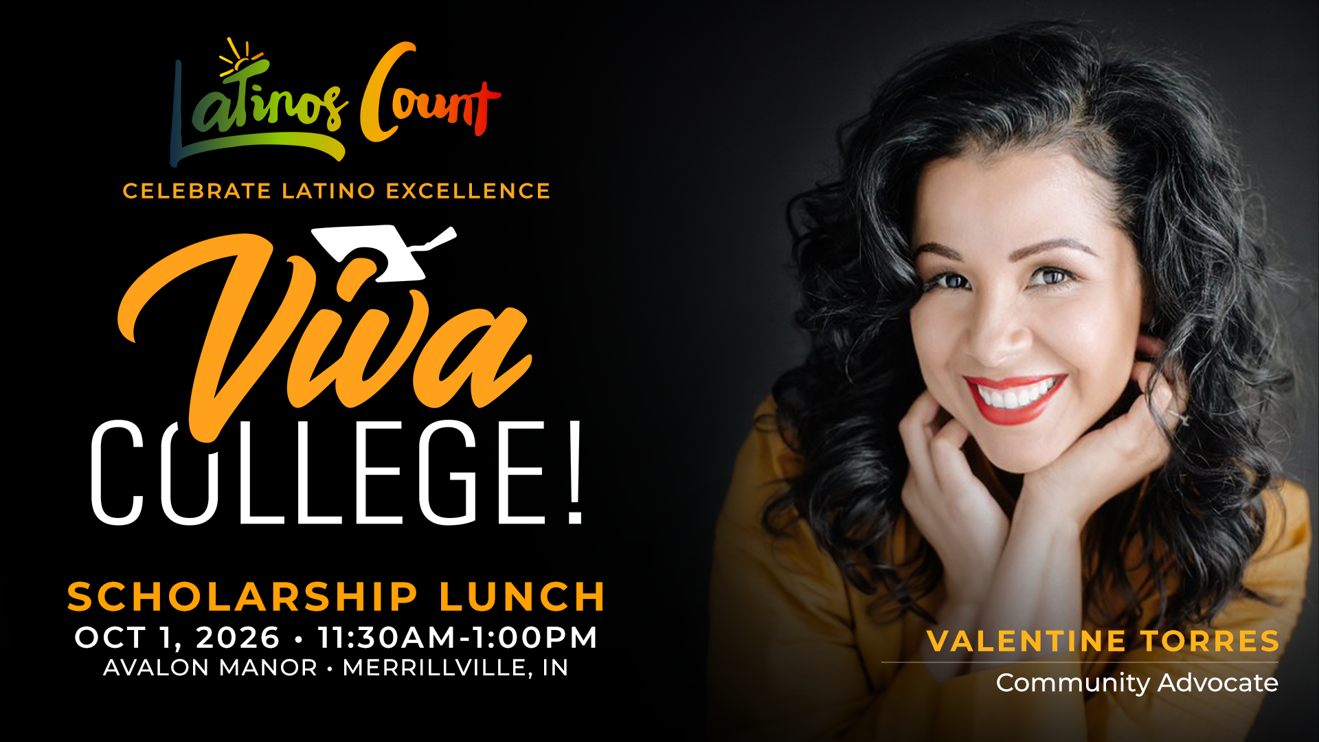 Campaign cover image for Viva College! Scholarship Lunch 2026 (Merrillville)