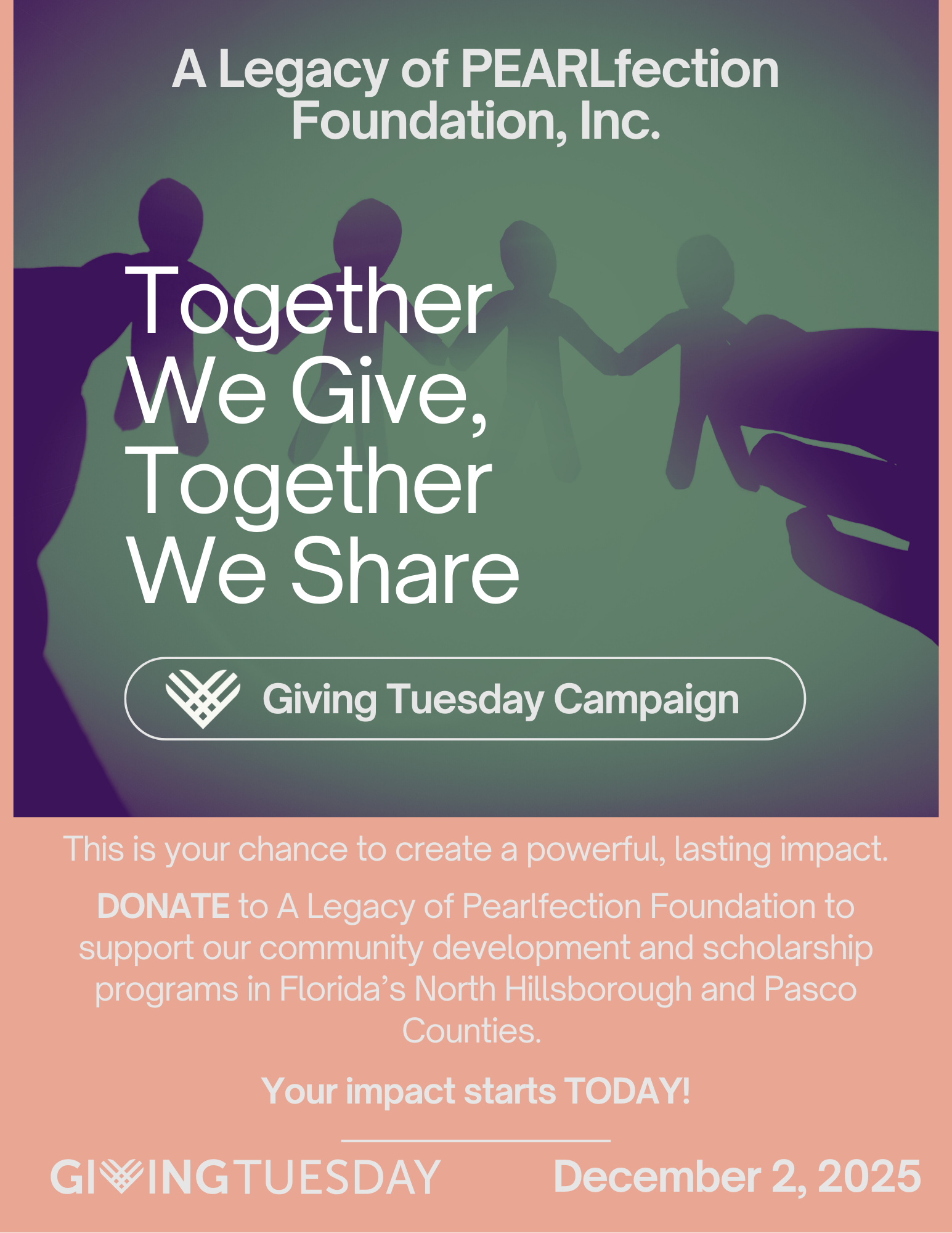 Campaign cover for A Legacy of Pearlfection Giving Tuesday Campaign 2025