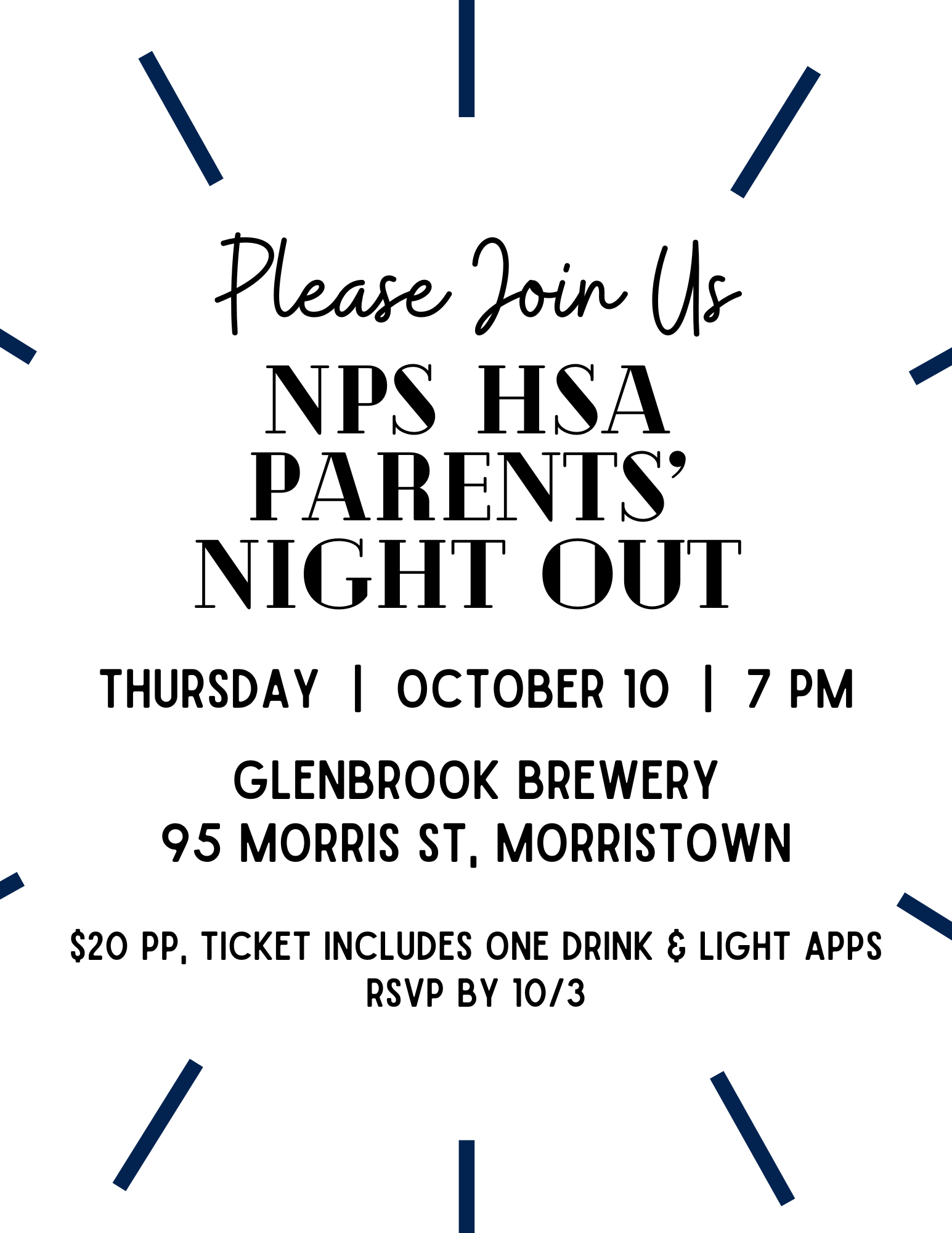 Campaign cover image for NPS HSA Parents' Night Out October 2024
