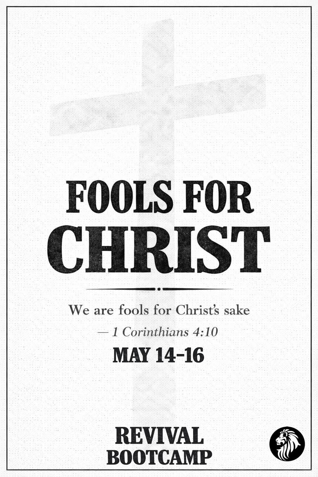 Campaign cover image for Revival Bootcamp: Fools For Christ 2026