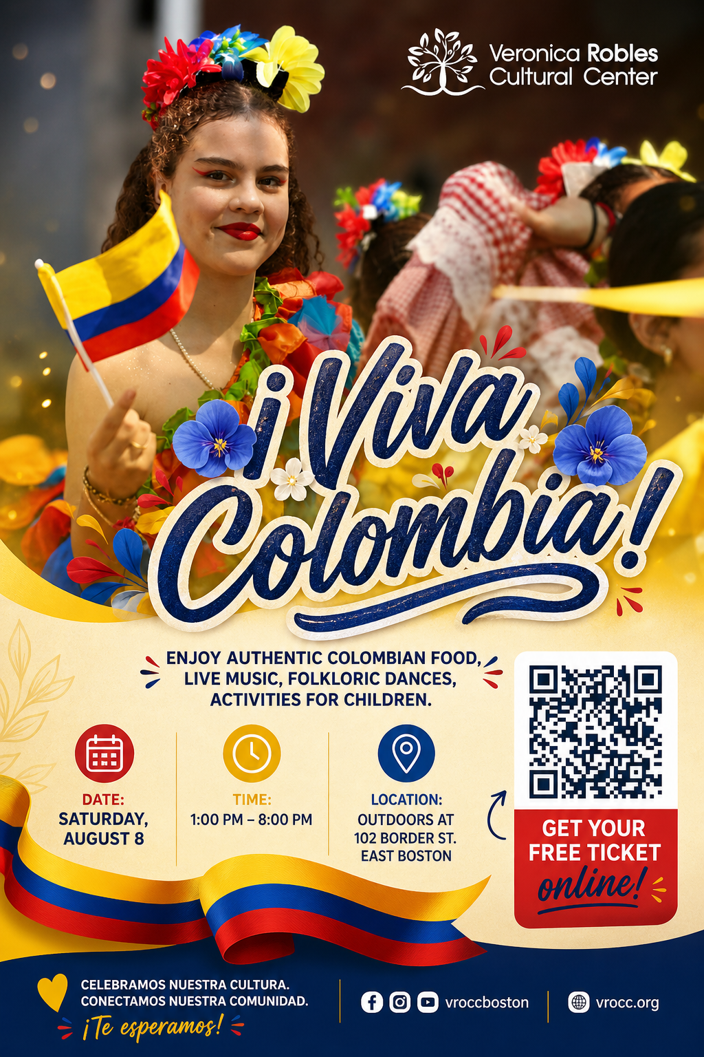 Campaign cover image for Festival Viva Colombia Boston 2026