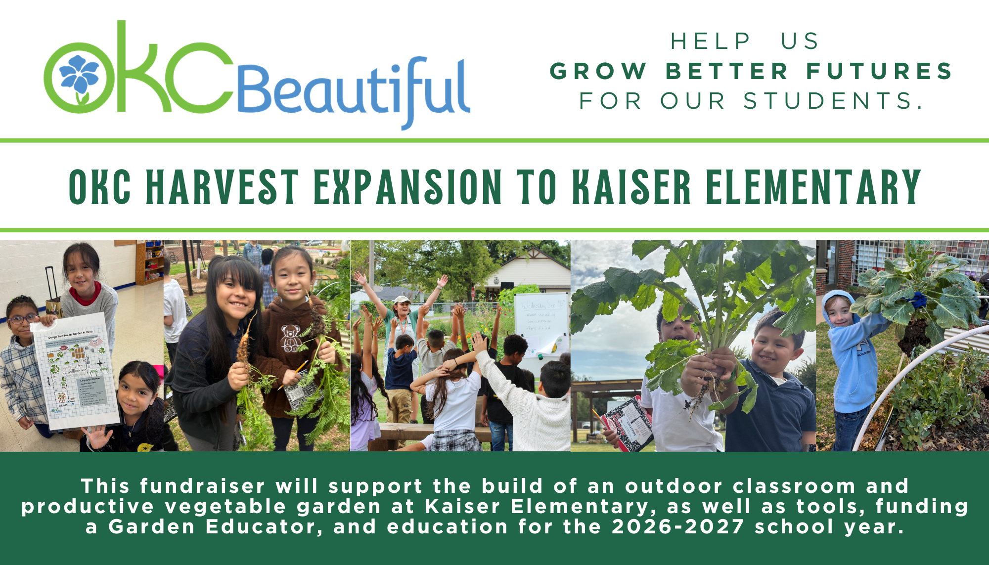 Campaign cover image for Expansion of OKC Harvest to Kaiser Elementary