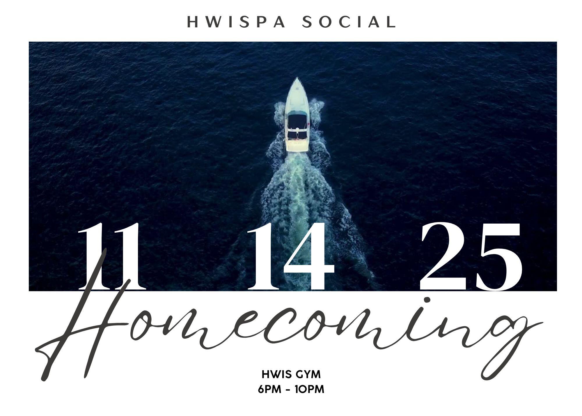 Campaign cover image for HWIS Homecoming Social 2025