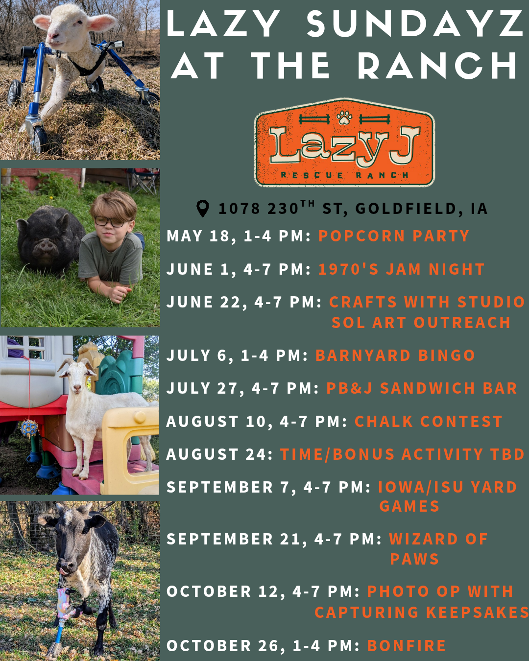 Campaign cover image for Lazy Sundayz at the Ranch