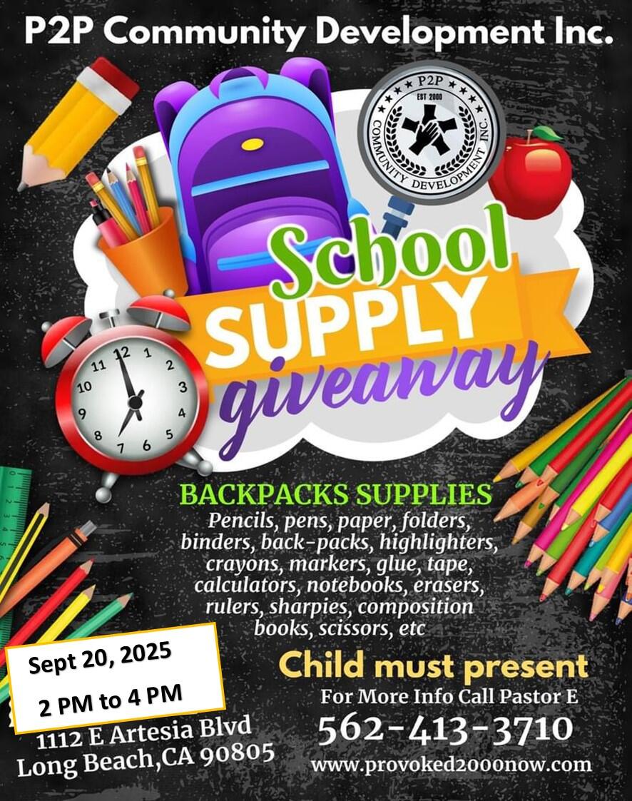 Campaign cover image for P2P Back to School Backpack Giveaway-2025