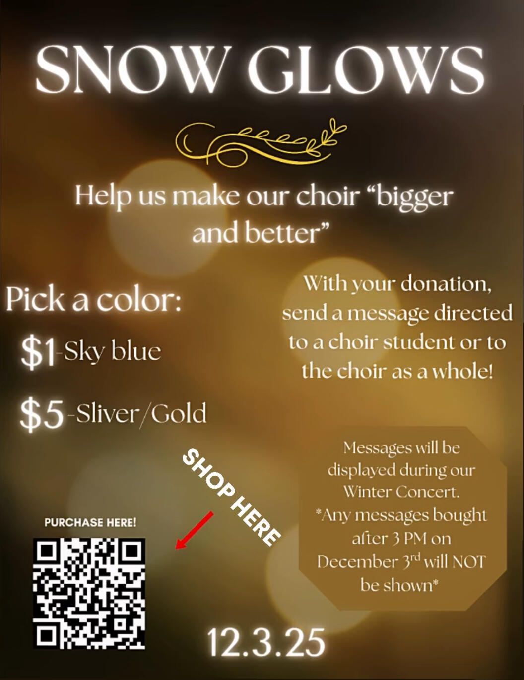 Campaign cover image for Snow Glows: Help Make Our Chorus Bigger and Better