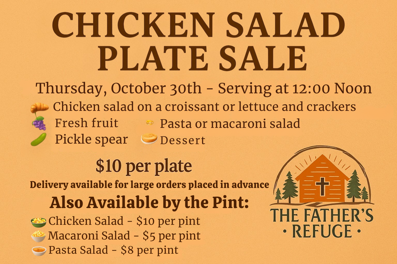 Campaign cover image for Chicken Salad Plate Fundraiser Nov