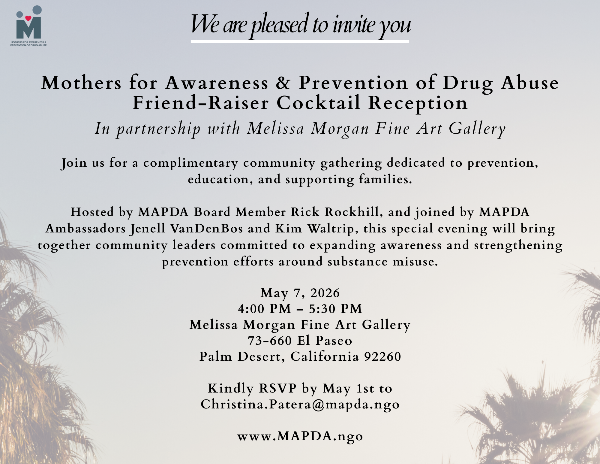 Campaign cover image for Palm Desert Friend-Raiser