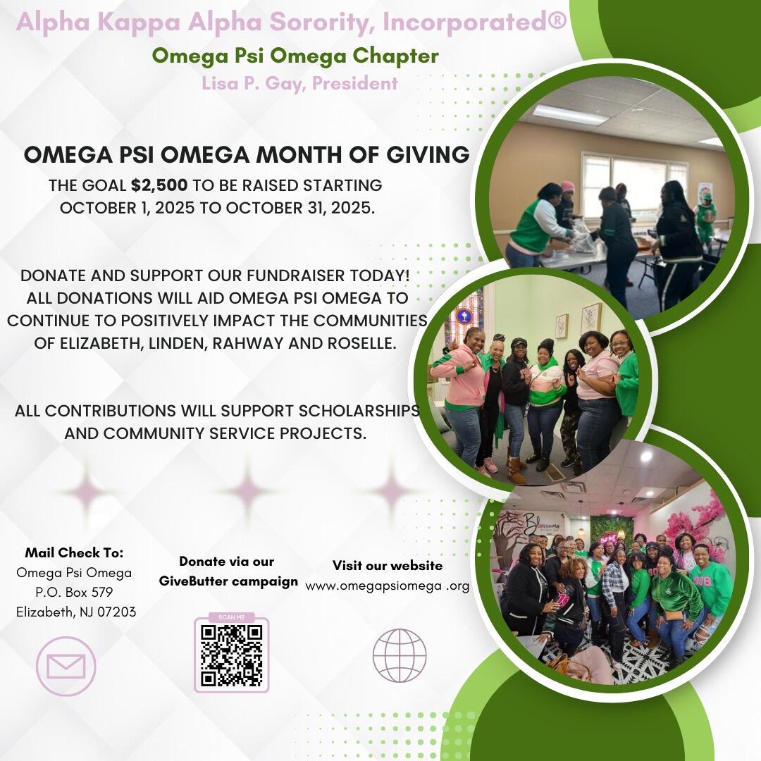 Campaign cover image for Omega Psi Omega Month of Giving Fundraising Campaign (copy)