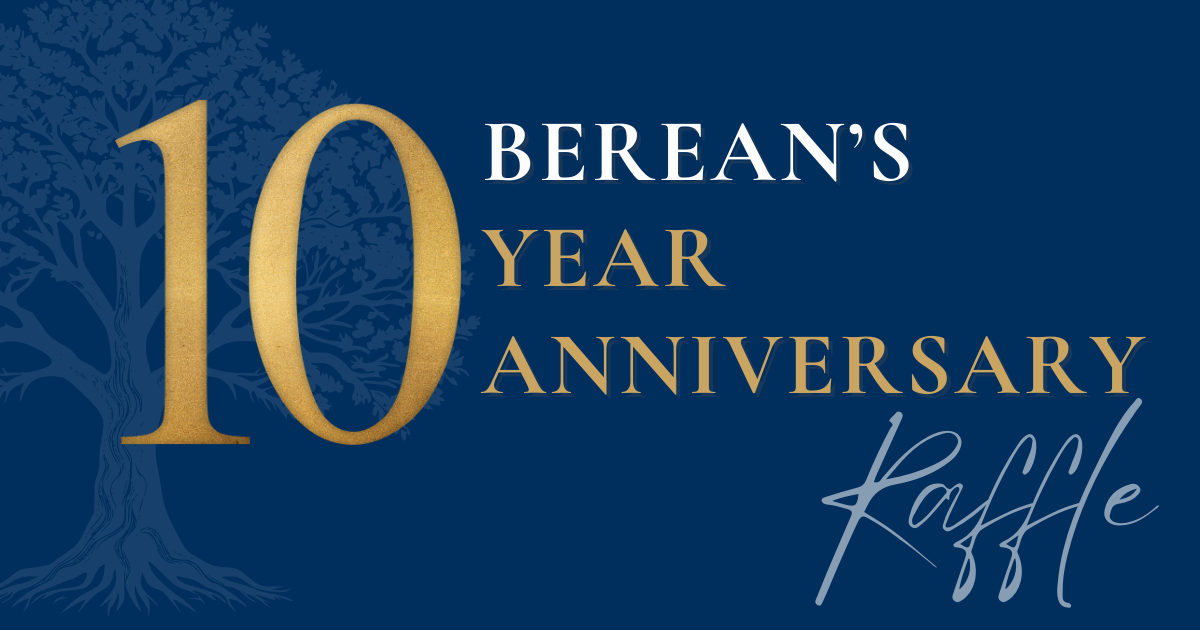 Campaign cover image for Berean's Ten Year Anniversary Raffle