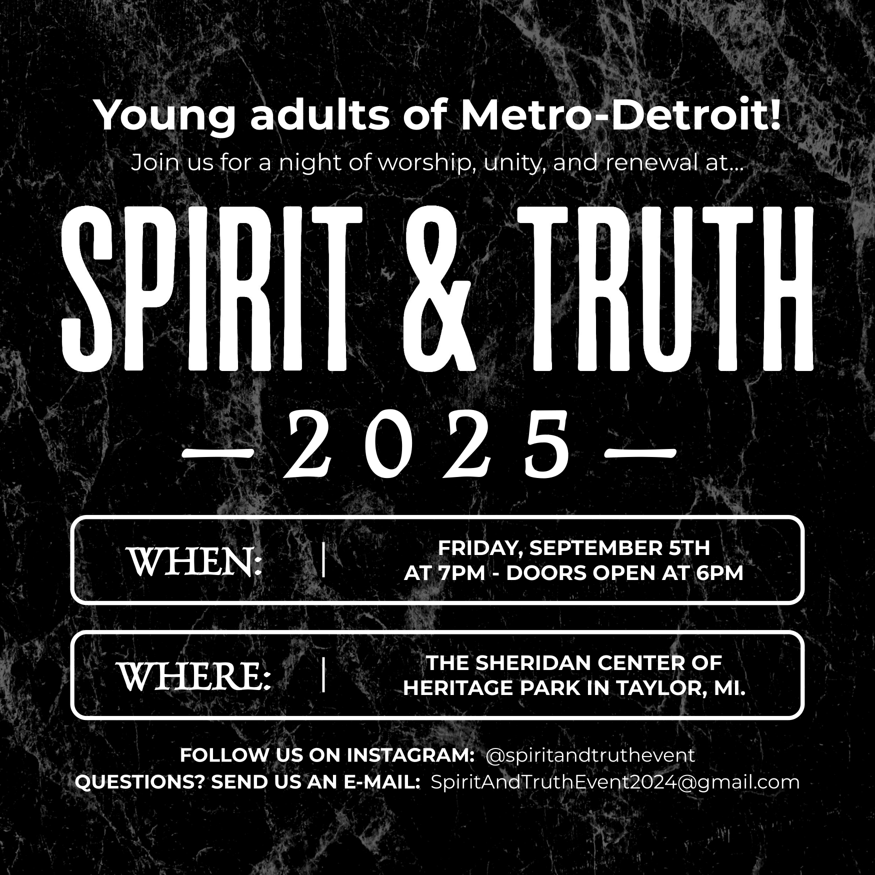 Campaign cover image for Spirit and Truth 2025