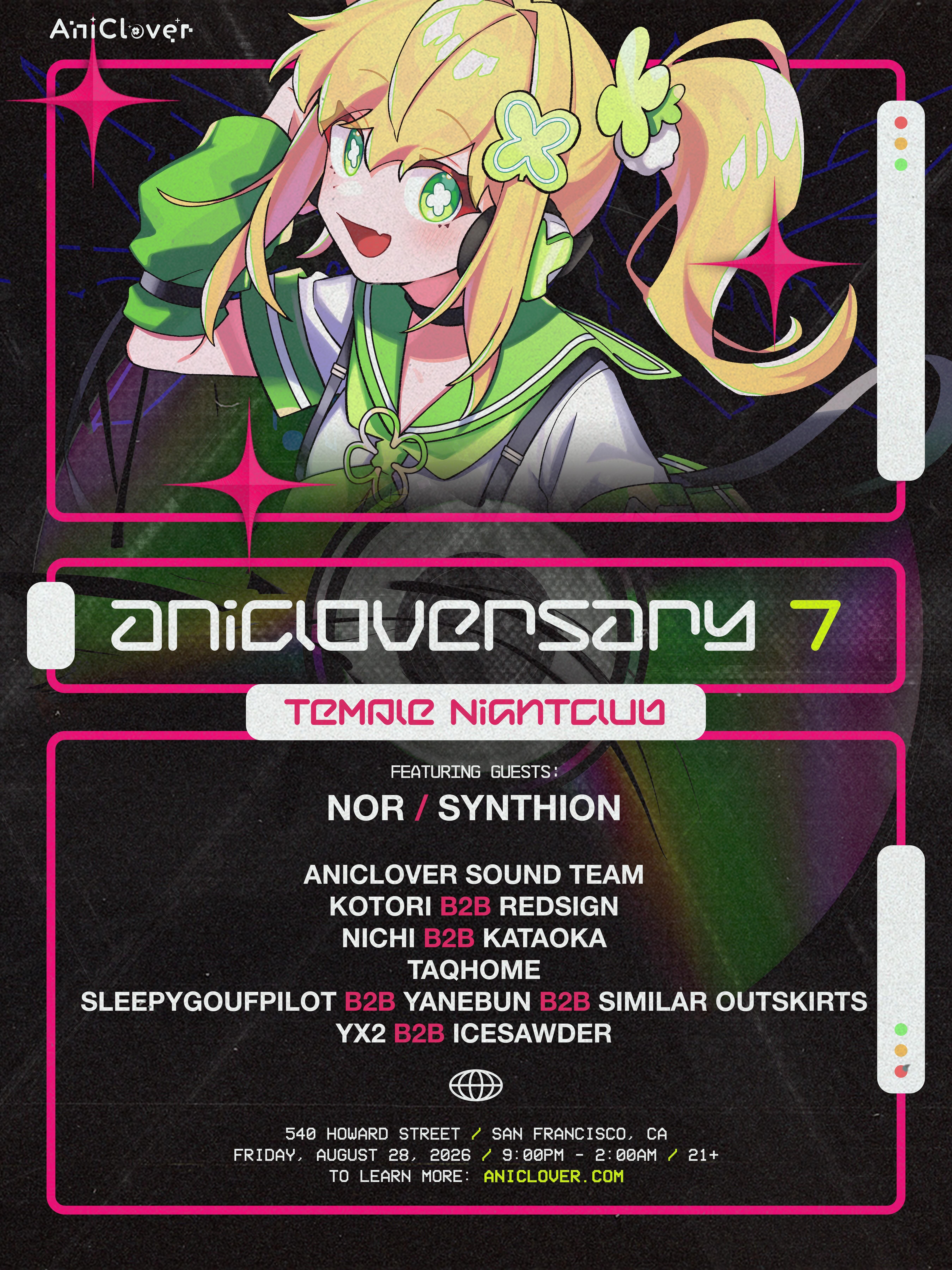 Campaign cover image for AniCloversary 7 @ Temple SF