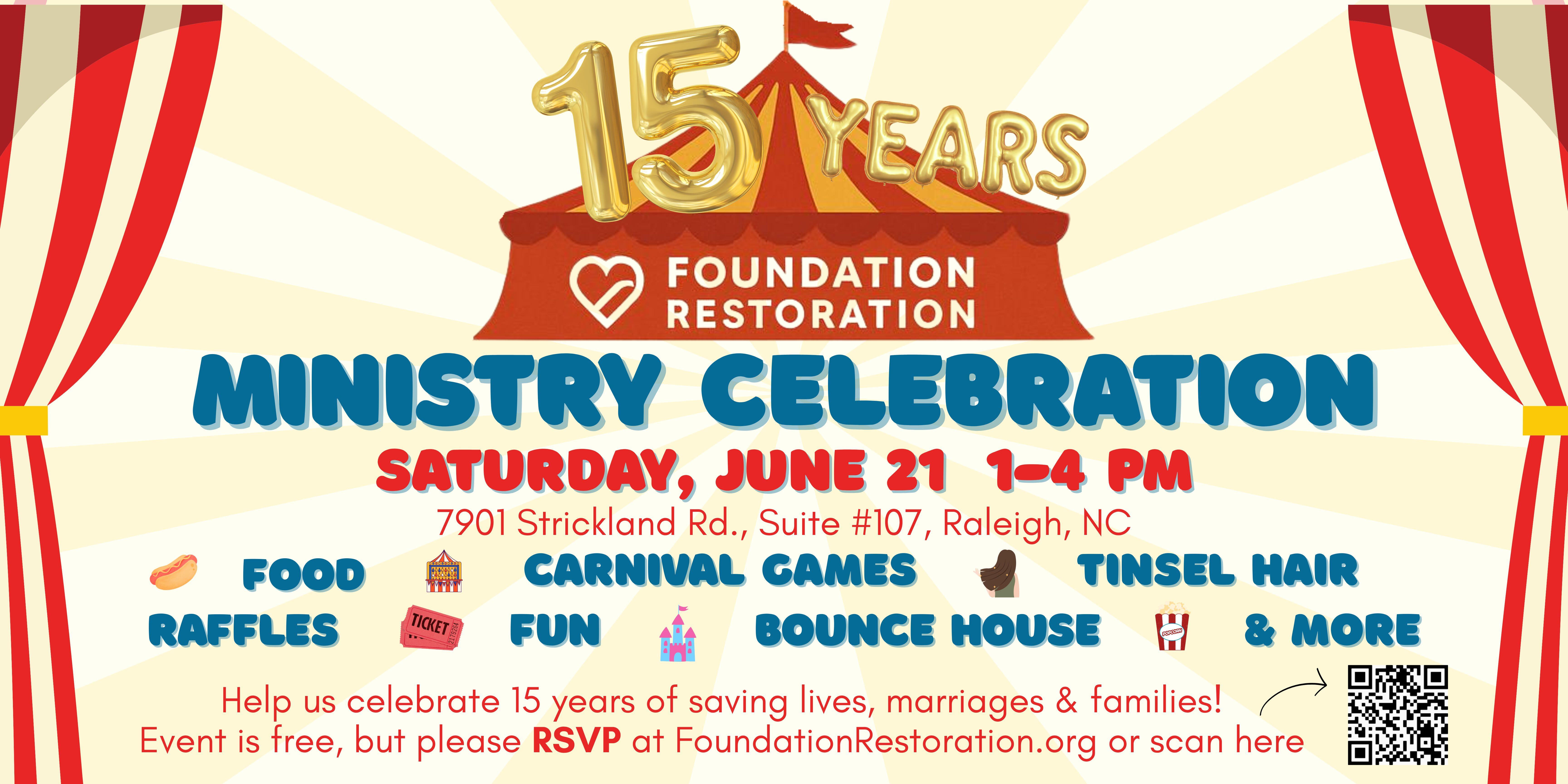 Campaign cover image for Foundation Restoration's 15 Years of Ministry Celebration