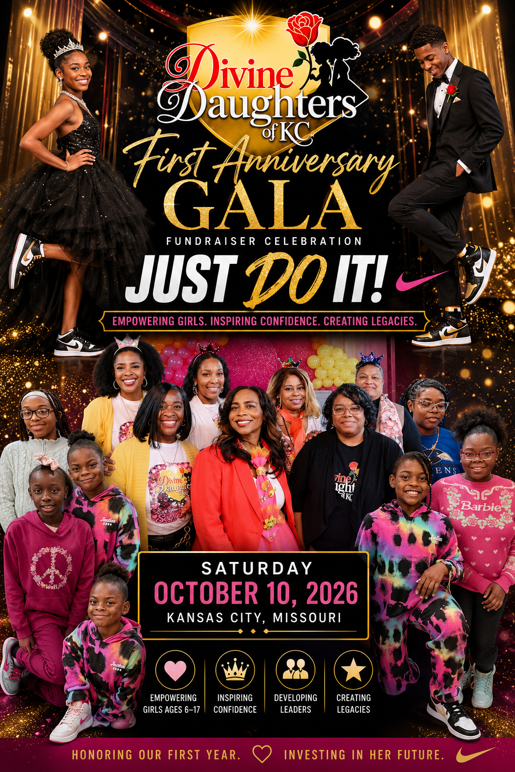 Campaign cover image for Celebrate Our 1st Anniversary & Help Empower 100 Amazing Girls!