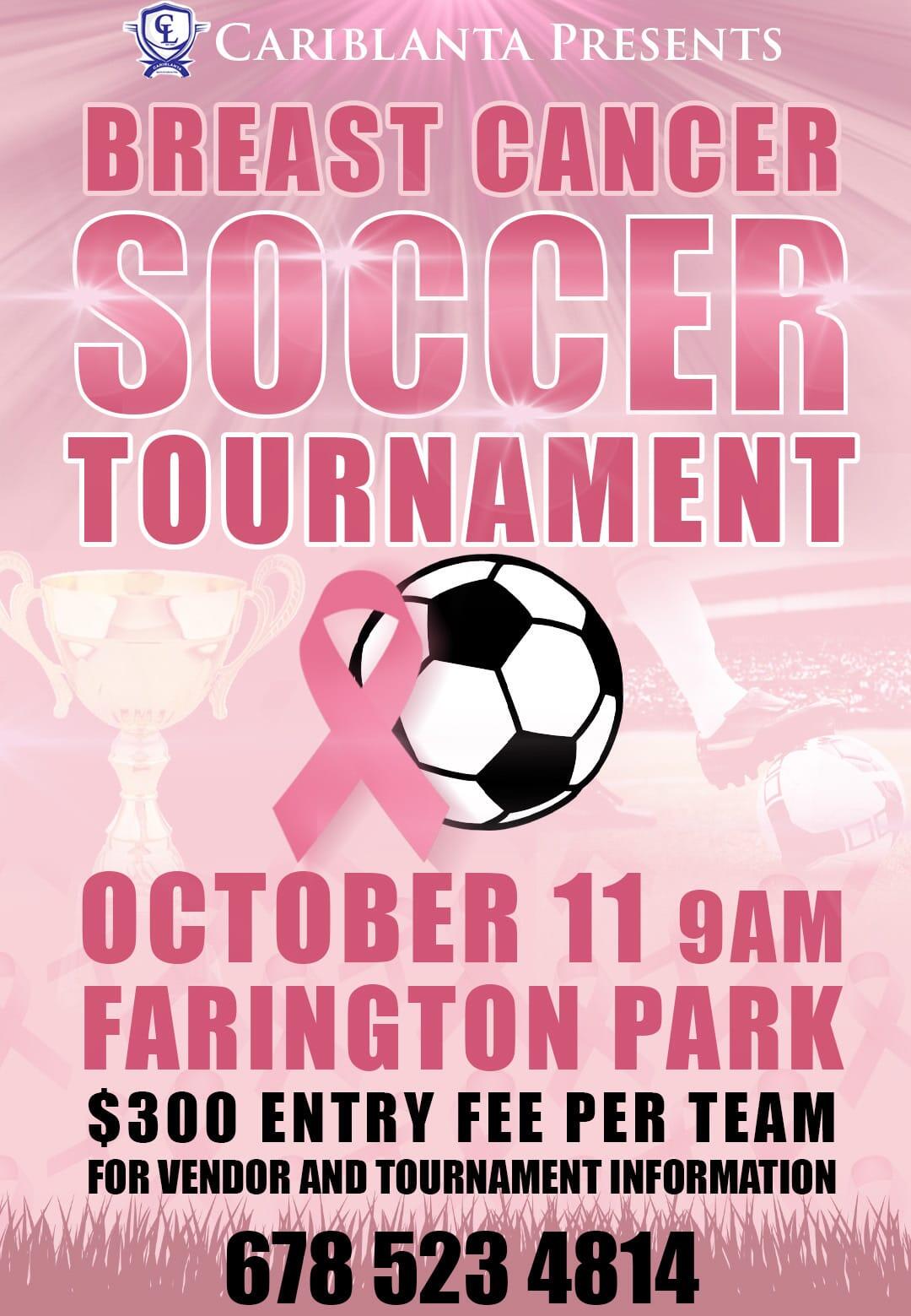 Campaign cover image for Cariblanta Breast Cancer 7 v 7 Soccer Tournament