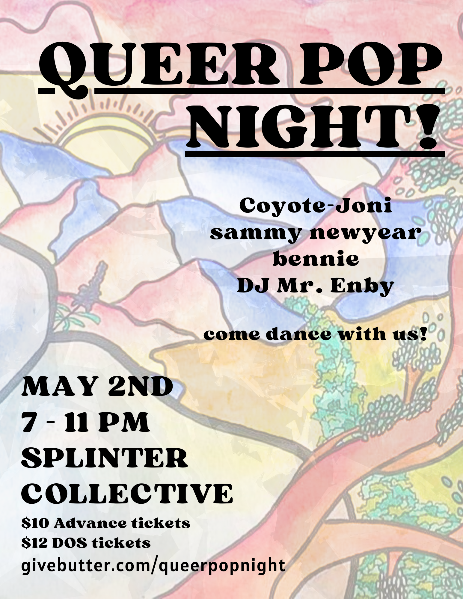 Campaign cover image for Queer Pop Night @ Splinter Collective