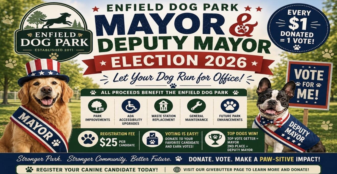 Campaign cover image for 2026 Enfield Dog Park Mayor & Deputy Mayor Election